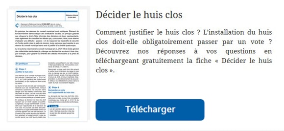 Décider le huis clos